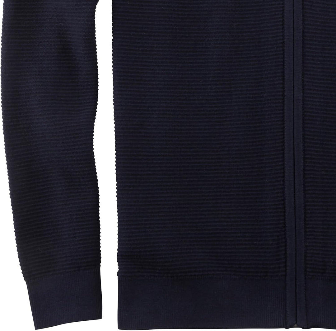 OLYMP Herren Strickjacke Casual Strick,Uni,Regular fit S Marine 18, S Marine 18