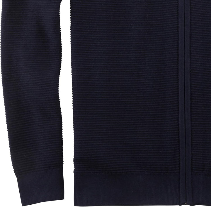 OLYMP Herren Strickjacke Casual Strick,Uni,Regular fit S Marine 18, S Marine 18
