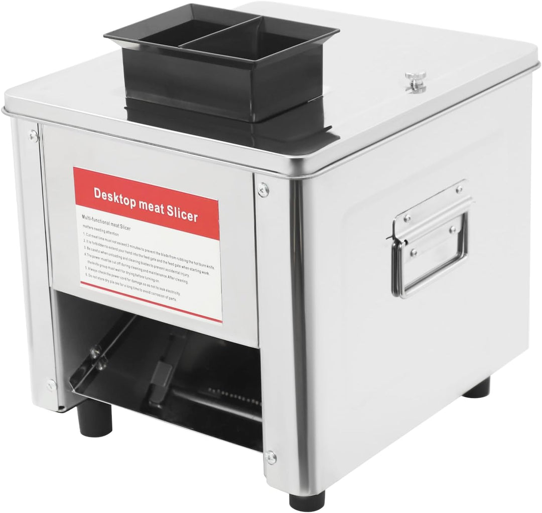 Kommerzieller Fleischschneider, elektrischer Fleischschneider 850 W, Aufschnittmaschine aus Edelstah