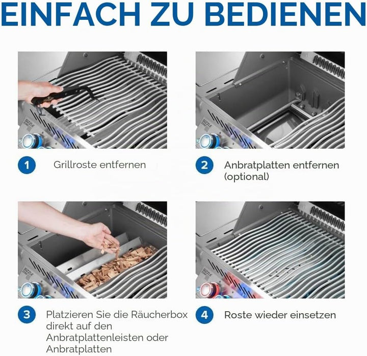 Napoleon 67013 Edelstahl-Räucherbox, Grillzubehör