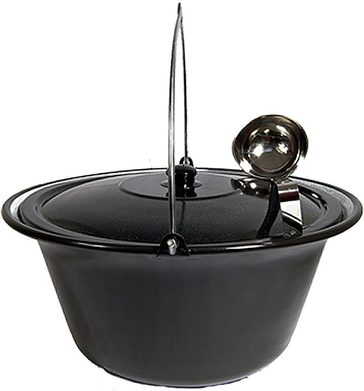 troph-e-shop Set Gulaschkessel Gulaschtopf 22 Liter Emaille + Deckel + Gratis Schöpfkelle
