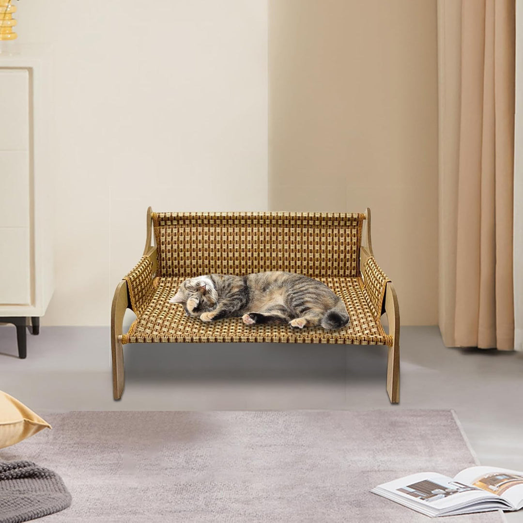 Generisch Katzen Couch,Hundebett Katzen Hängematte Couch - Atmungsaktiver Erhöhter Hundesofa Lounges