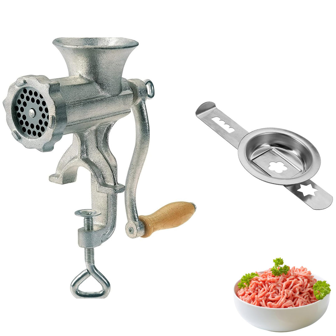 Westmark Fleischwolf-Set, 2tlg., 1 Fleischwolf + 1 Spritzgebäckvorsatz, Grösse 8, inkl. Schraubzwing