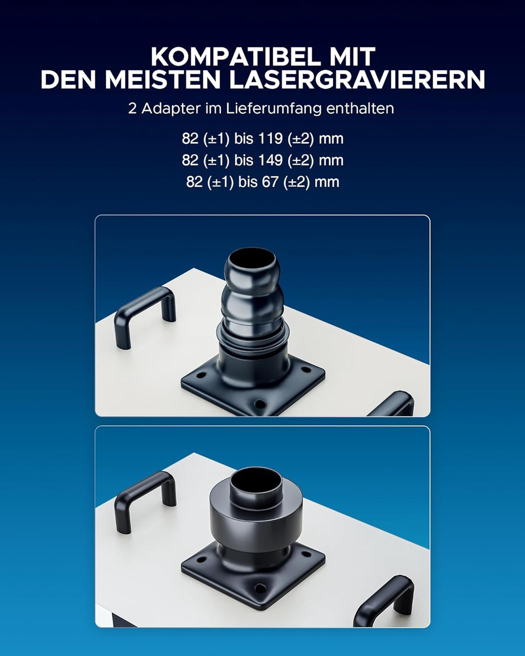 OMTech Rauchabsauger LSP-300 4-Stufen-Filter Rauchabsorber mit Fernbedienung 300W 467m3/h Timer 10 G