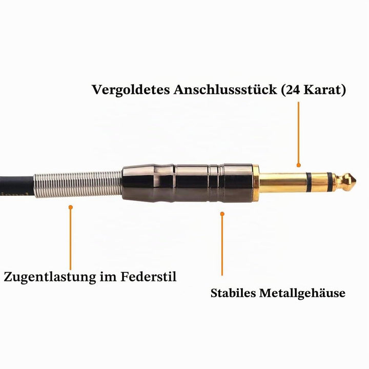 Tisino 6,3mm Klinke auf Cinch Kabel, 6,3 mm Stereo Klinke auf 2 x Cinch Y Splitte Adapterkabel Audio