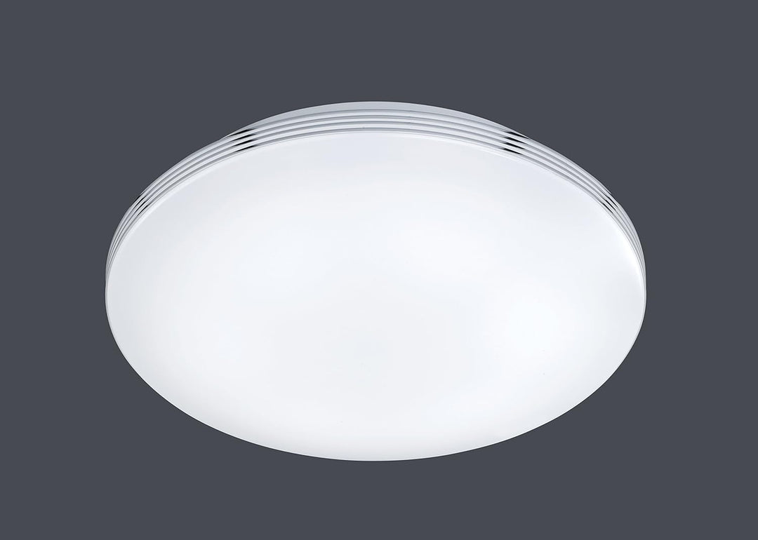 Trio Leuchten LED Deckenleuchte Apart 659412406, Metall chrom, 1x 24 Watt, Durchmesser 41cm, Durchme