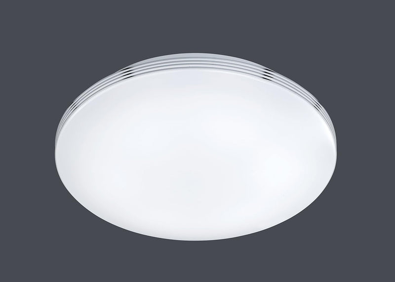Trio Leuchten LED Deckenleuchte Apart 659412406, Metall chrom, 1x 24 Watt, Durchmesser 41cm, Durchme