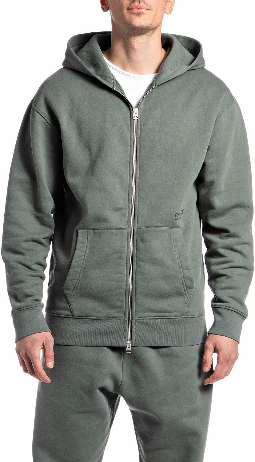 Replay Herren Kapuzenpullover XS 437 Castor Grey, XS 437 Castor Grey