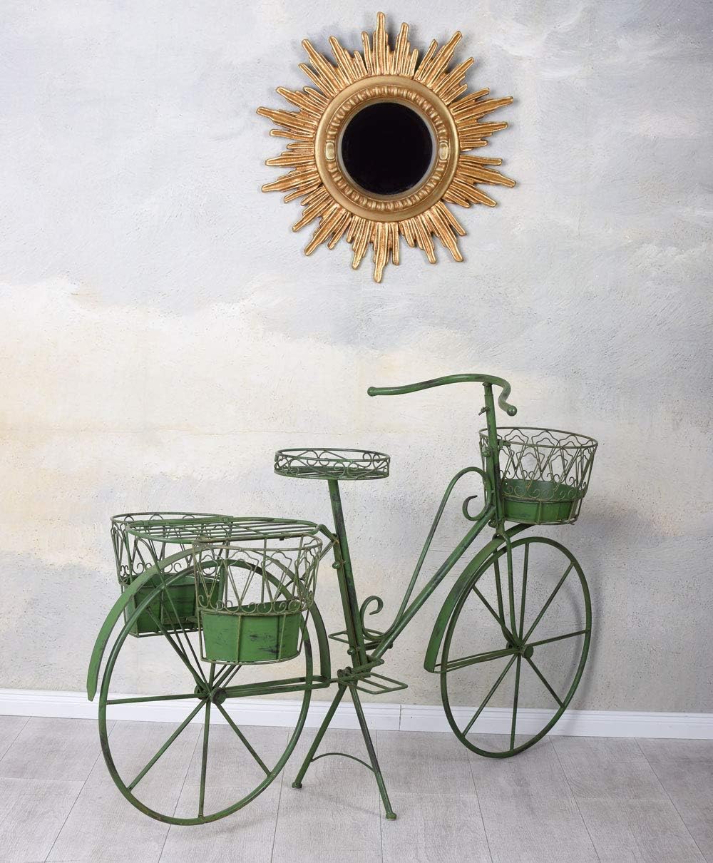 PFLANZFAHRRAD „LE JARDIN DE PROVENCE“ – Deko Fahrrad aus Eisen im Vintage Stil mit 4 Pflanzkörben Gr