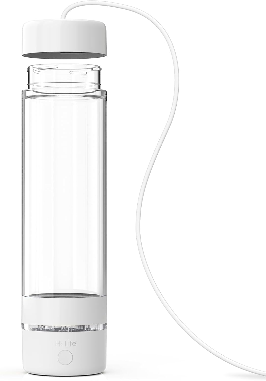 H2 Life Wasserstoff-Wasserflasche Wasserstoff-Wassergenerator Hydrierbecher-Abdeckung Weiss