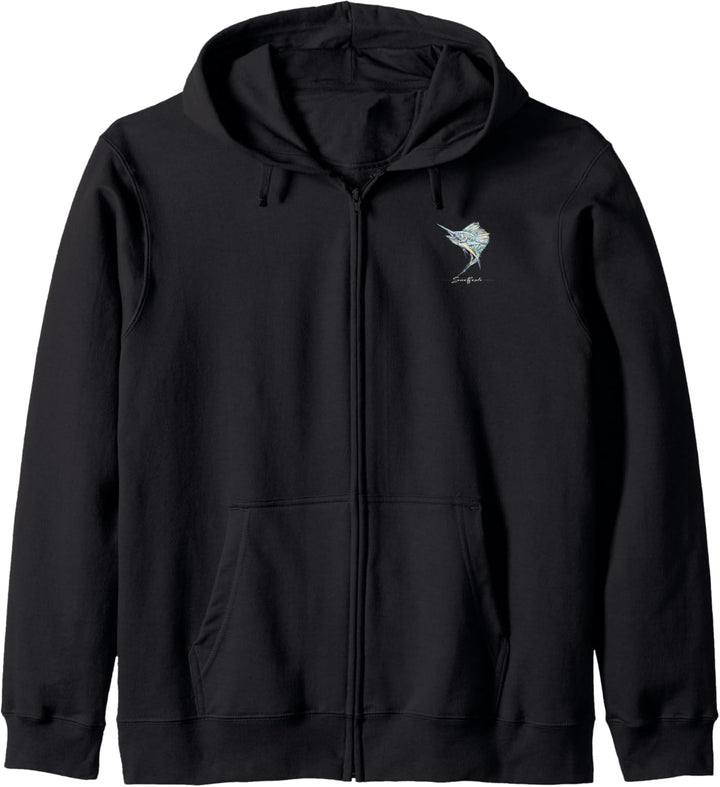Marlin Sailfish Front and Back Kapuzenjacke