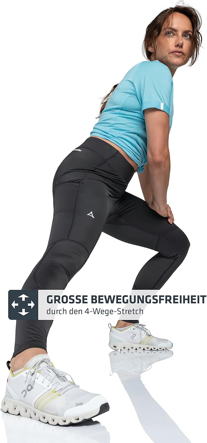 Schöffel Damen Imada Tights Leggings 42 Asphalt, 42 Asphalt