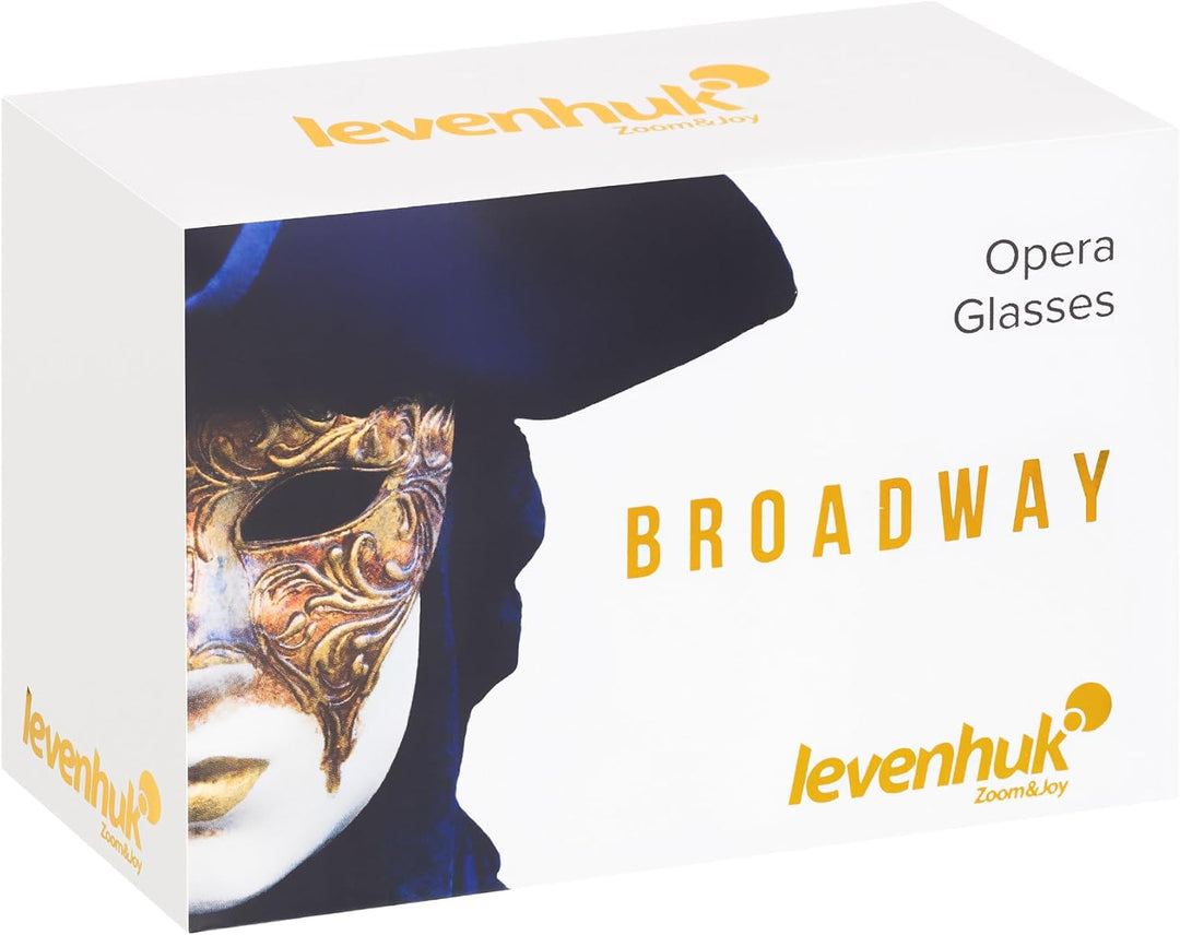 Levenhuk Broadway 325E 3x25 Kompaktes Leichtes Elegantes Opernglas – Vintage Lorgnette Theater Ferng