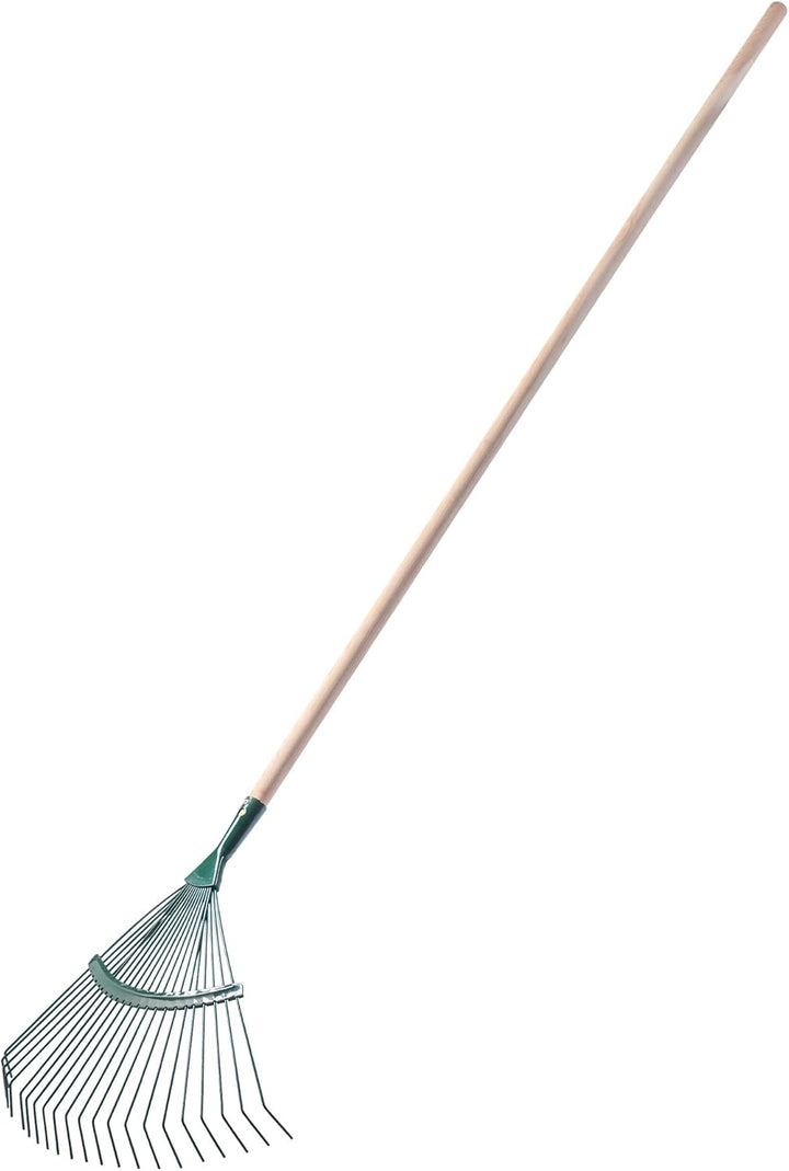 KADAX Rechen, Laubrechen, regulierbare Harke mit Stiel für Garten, Rasen, Bequeme Gartenharke, Laubf