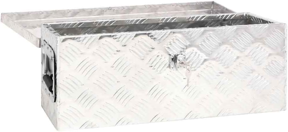 vidaXL Aufbewahrungsbox Aluminiumkoffer Aluminiumbox Lagerbox Lagerkiste Transportkoffer Transportki