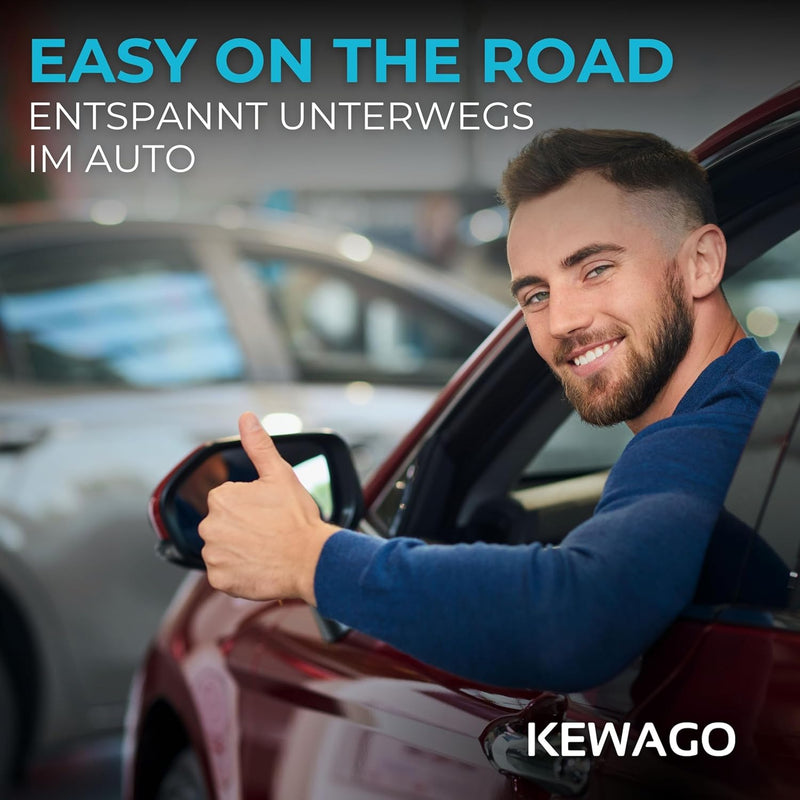 Kewago Rückenlehnenschutz Auto Kinder, Sitzschoner Auto Rückenlehne für die Rückseite der Vordersitz