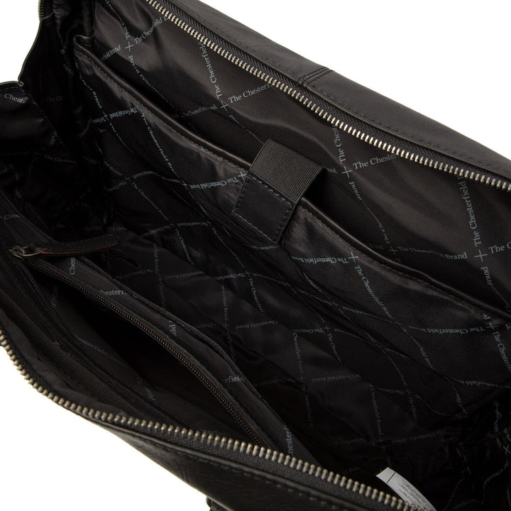 The Chesterfield Brand Manhattan - Aktentasche 15.6" 40 cm Schwarz, Schwarz