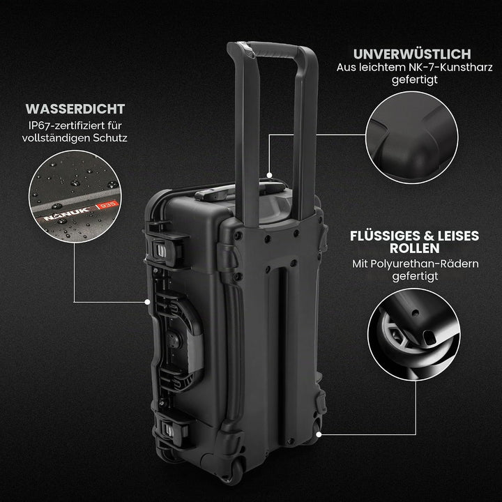 NANUK 935 Pro Foto mit N-Cubik - Wasserdichter Reisekamera-Hartschalenkoffer mit 13S &amp; 13M N-Cubik E