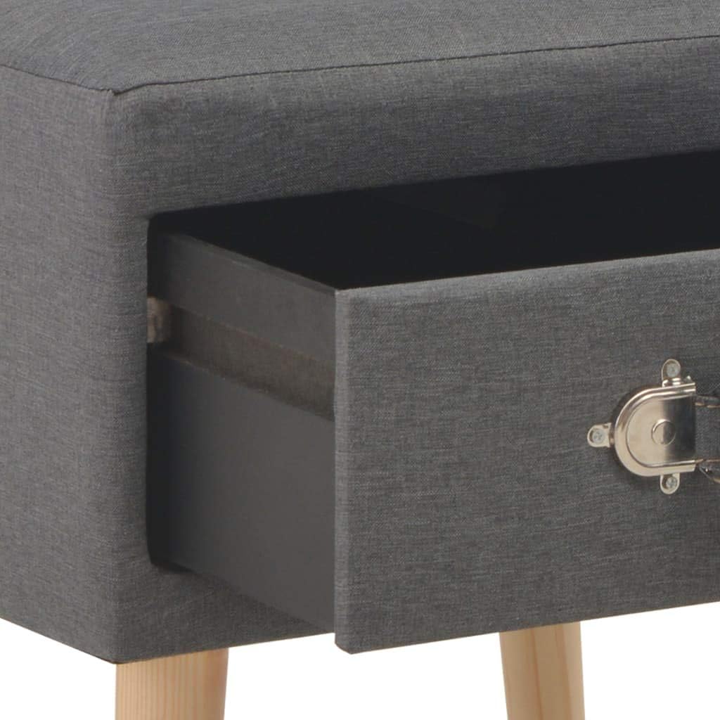 vidaXL 2X Nachttisch mit 1 Schublade Nachtschrank Nachtkonsole Nachtkommode Schlafzimmer Kommode Sch