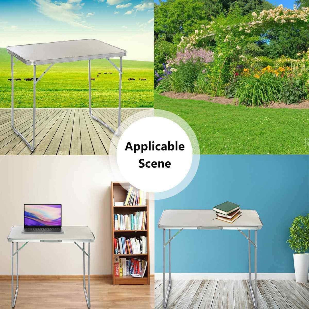 Laptop-Schreibtisch, Bett-Tablett, Tisch mit Griff, Aluminium, faltbar, tragbar, Picknicktisch, Note