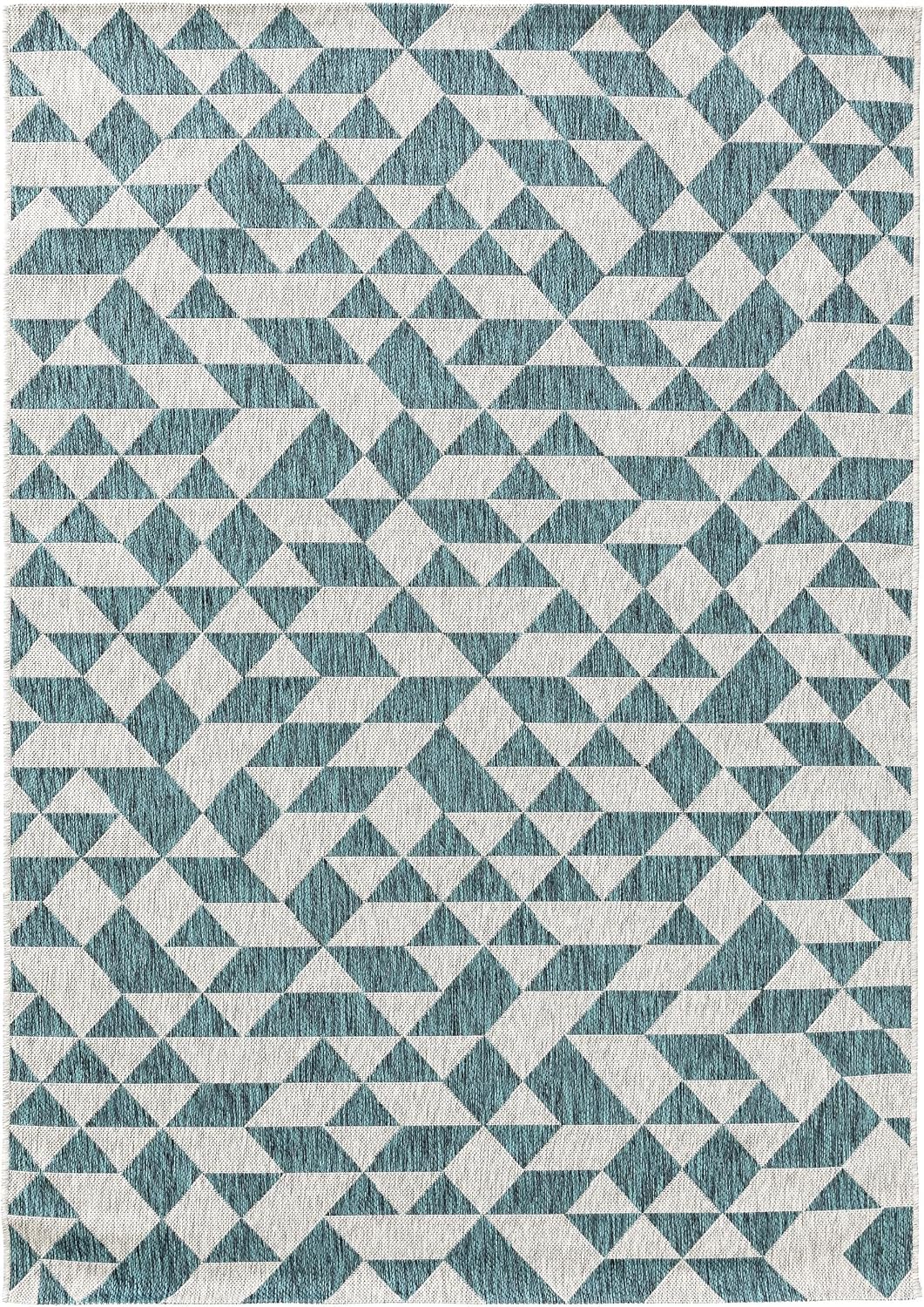 benuta Nest Teppich Cleo - Kunstfaser - Outdoor geeignet - Rechteckig &amp; im Style:  Geometrisch, Retr