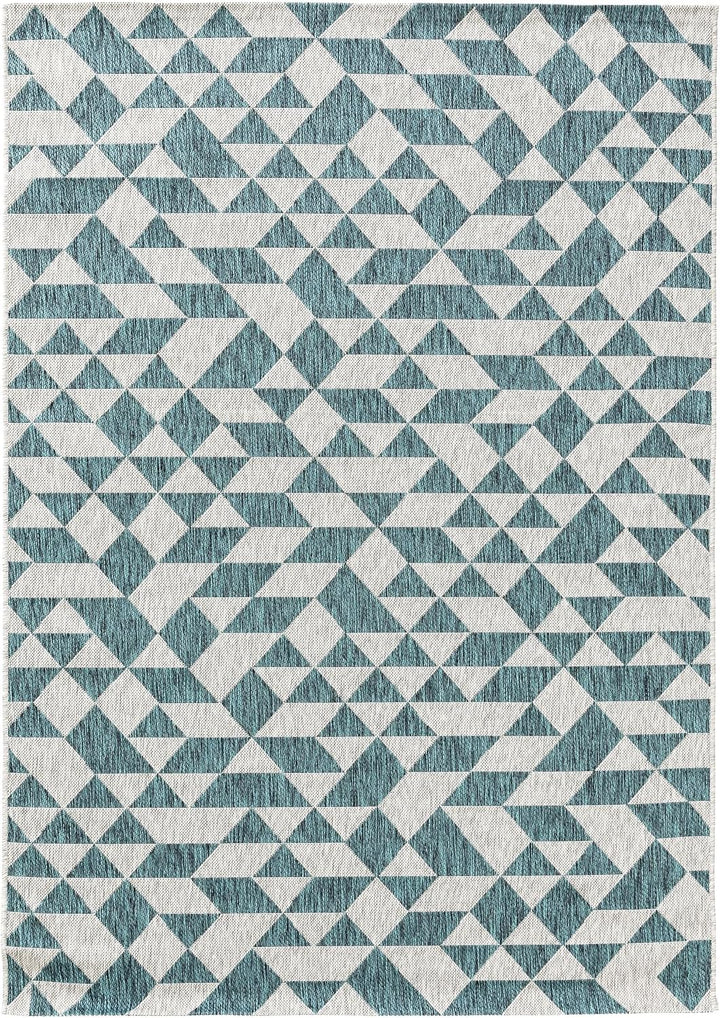 benuta Nest Teppich Cleo - Kunstfaser - Outdoor geeignet - Rechteckig &amp; im Style:  Geometrisch, Retr