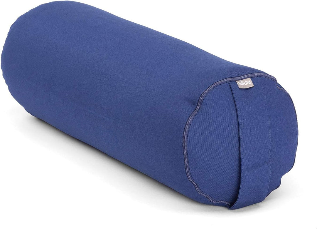 Bodhi Yoga Bolster | ECO Serie | Yogarolle mit Kapok-Füllung | Waschbarer Bezug aus 100% Bio-Baumwol