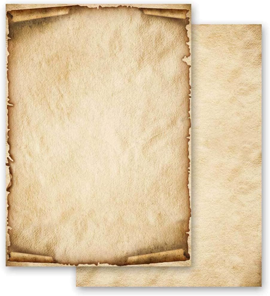 Briefpapier Sets Motivpapier Antik & History, OLD STYLE 100 Blatt Briefpapier + 100 passende Briefum