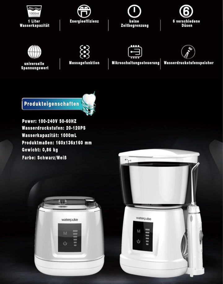 NPO Water-pulse Water Flosser Professional For Teeth, Gums, Braces, Dental Care, Electric Power With