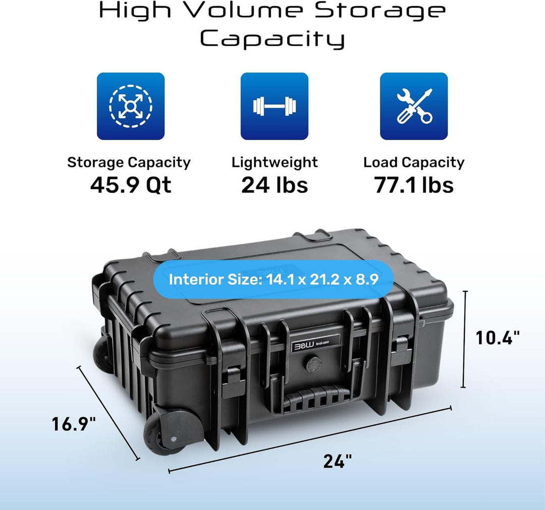 B&W Werkzeugkoffer JUMBO 6700, 117.19/P-G (Lieferung erfolgt ohne Werkzeug), tool.case PP.435.PT Sch