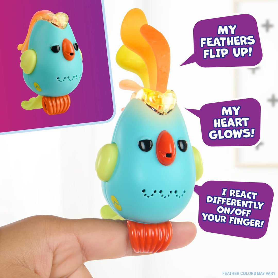 Fingerlings Sweet Tweets Interactive Bird: Lionel, Record & Play Secret Messages, 40+ Sounds & Reakt