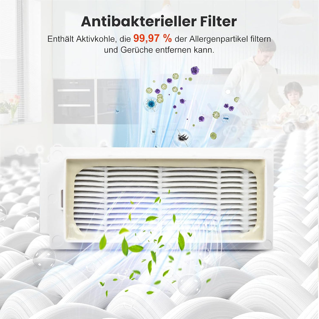 20 Stück Zubehör für Ecovac Deebot T30 / T30 Pro Omni Saugroboter, 1 Hauptbürste 6 Staubbeutel 4 Wis