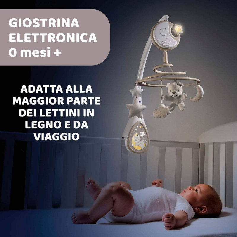 Chicco Next2Dreams Babybett Mobile mit Licht und Musik - 3 in 1 Baby Mobile Kompatibel mit Next2Me B