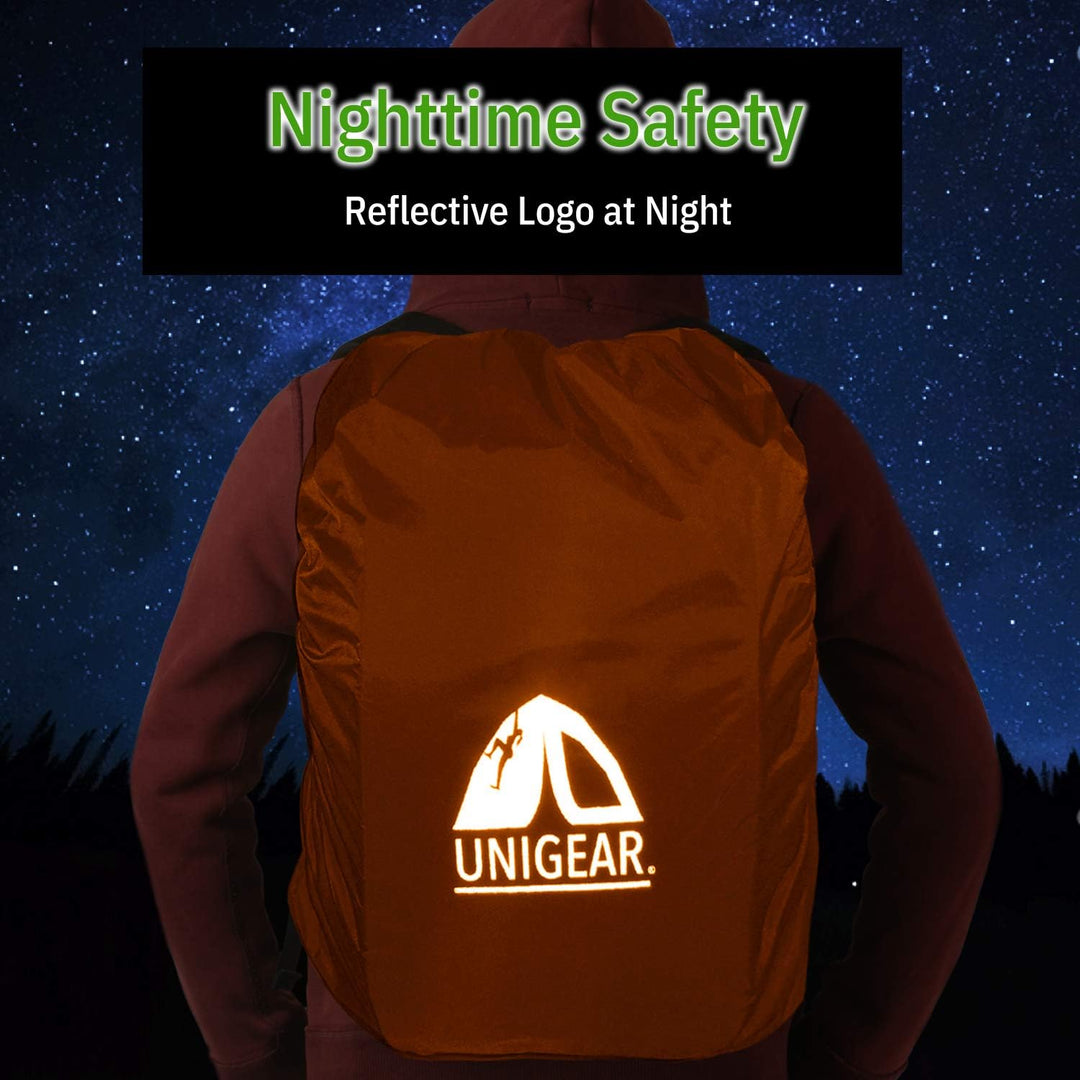 Unigear Regenschutz für Rucksäcke Schulranzen mit Reflektor, wasserdichte Regenhülle Rucksack Cover
