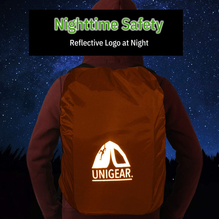 Unigear Regenschutz für Rucksäcke Schulranzen mit Reflektor, wasserdichte Regenhülle Rucksack Cover