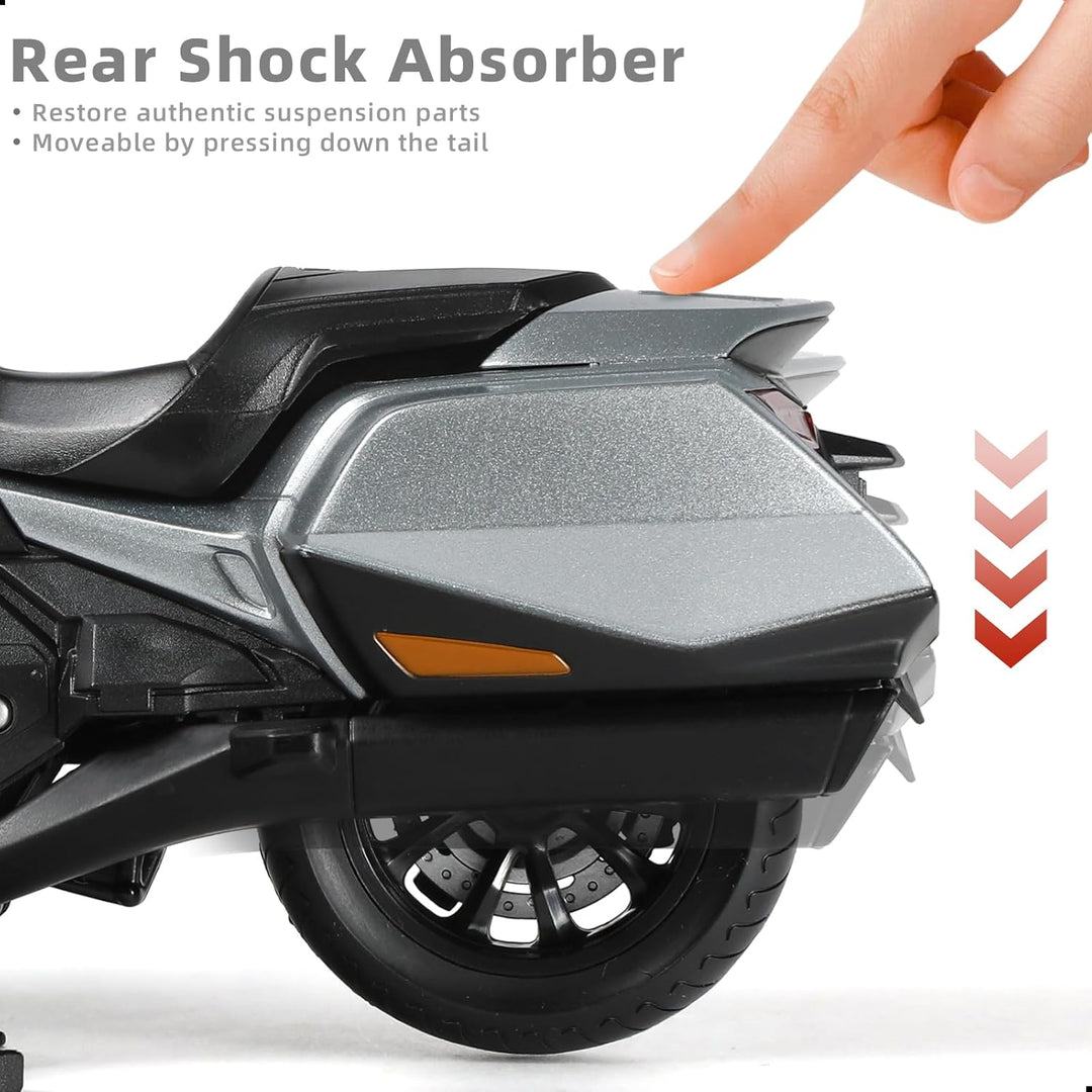 1:12 Motorrad Modell kompatibel für Honda Goldwing Legierung Diecast Motorrad Modell Spielzeug Mini