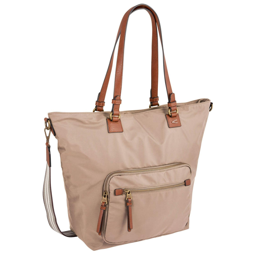 camel active Damen Bari7 Shopper 48 x 13,5 x 35 Beige, 48 x 13,5 x 35 Beige