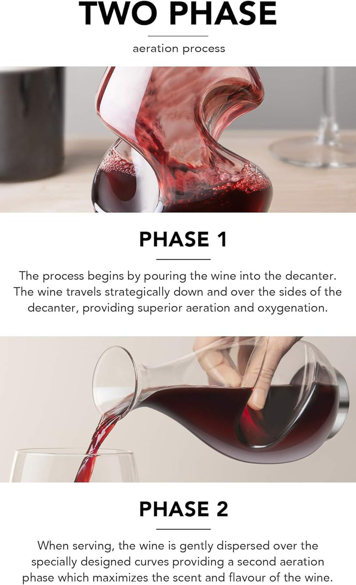 Final Touch Conundrum B00D8ZIYXO Weinbelüfter und Dekanter, Glas (farblos) Einzigartiges, Einzigarti