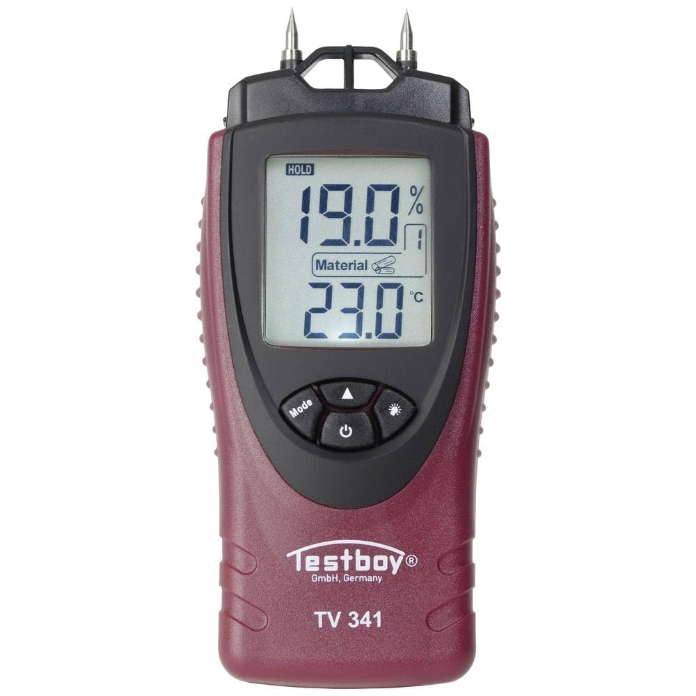 Testboy TV 341 Materialfeuchtemessgerät Messbereich Baufeuchtigkeit (Bereich) 0 bis 55% Messbereich