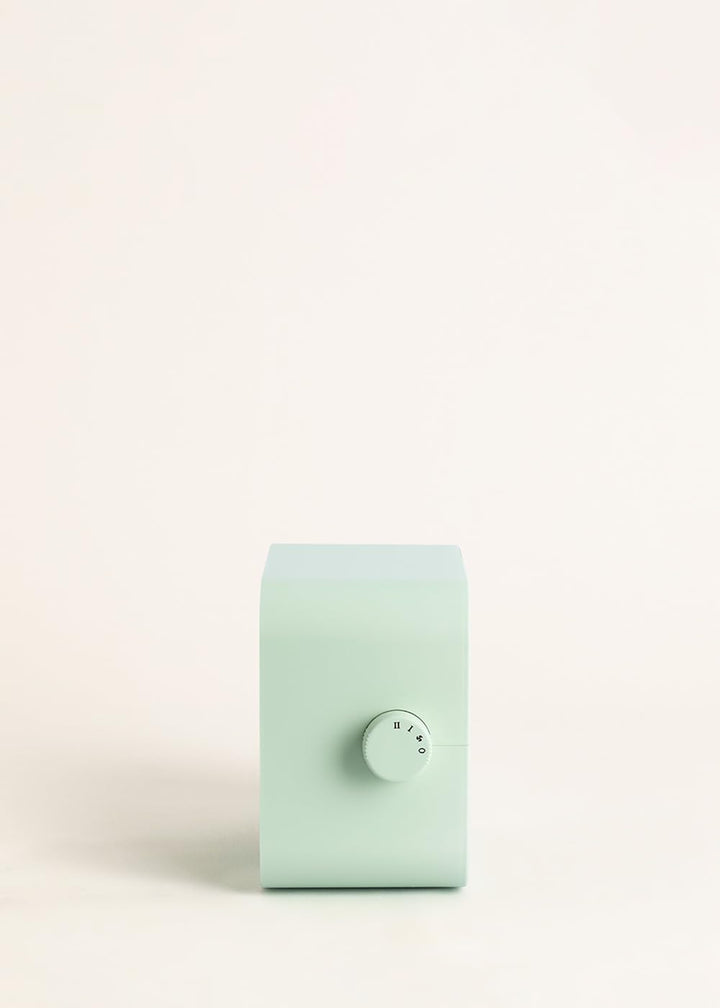 CREATE/WARM BOX/Keramik-Heizkörper Pastellgrün/Tragbare, Thermostat, 2 Leistungen, PTC-Heizung, Über