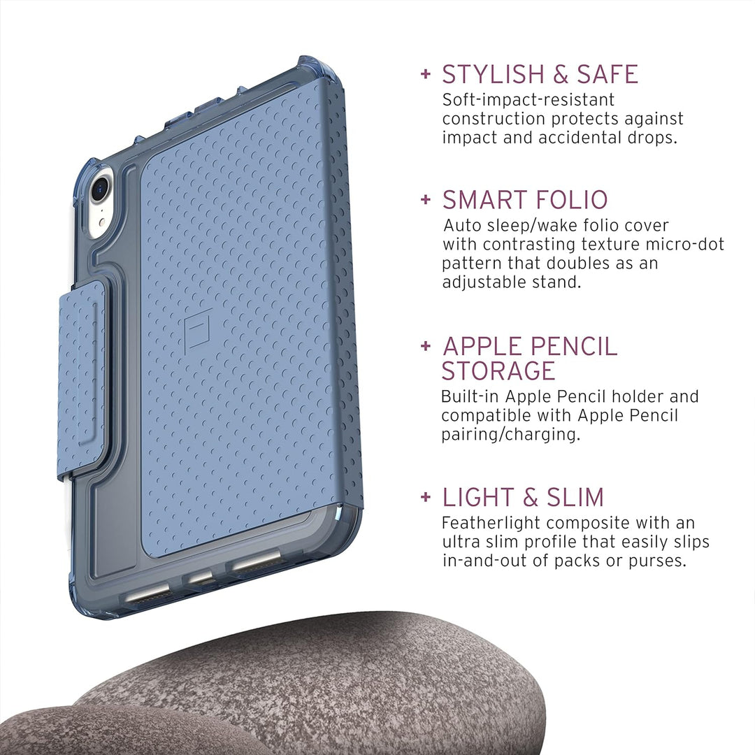 Urban Armor Gear U by [U] Lucent Case Apple iPad Mini 6 Hülle (2021/6. Generation) [Standfunktion, W