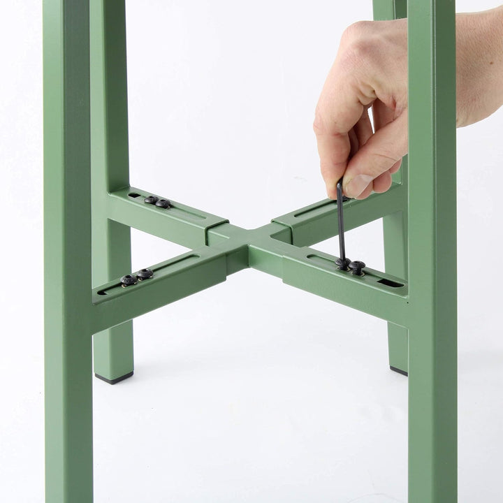 Natural Goods Berlin 1x Design Pflanzenständer X-FORM aus Metall grössen-verstellbare Blumentreppe f