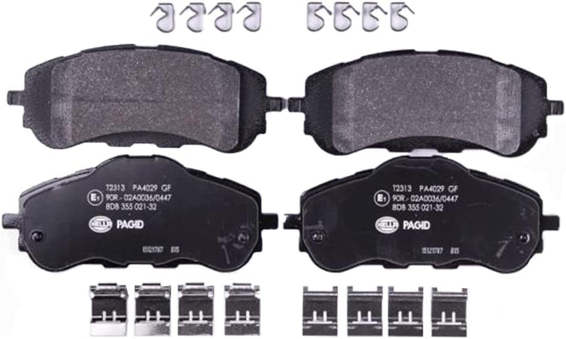 HELLA PAGID 8DB 355 021-321 Bremsbelagsatz - T2313 - Dicke/Stärke: 18.5mm - Bremssystem: CBI - nicht