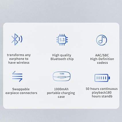 Fanmusic TRN BT20 Pro True Wireless Bluetooth 5.3 Kopfhörer-Modul, austauschbare Anschlüsse (Kopfhör