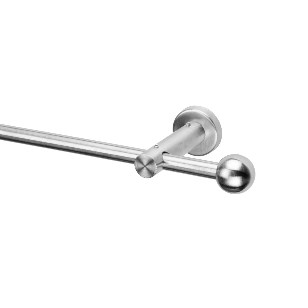 Ventanara® Stilgarnitur 110 bis 200 cm Gardinenstange ausziehbar mit Endstücken Kugel inklusive Mont