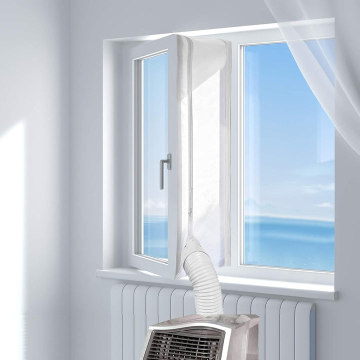 HOOMEE Fensterabdichtung für mobile Klimageräte, Klimaanlagen, Wäschetrockner, Ablufttrockner, Hot A