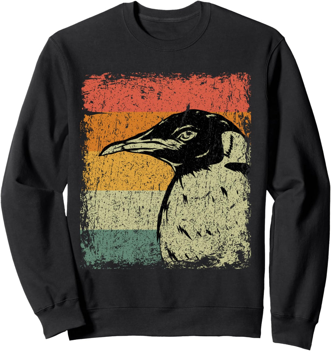 Retro Kaiserpinguin Geschenk Vintage Pinguin Sweatshirt