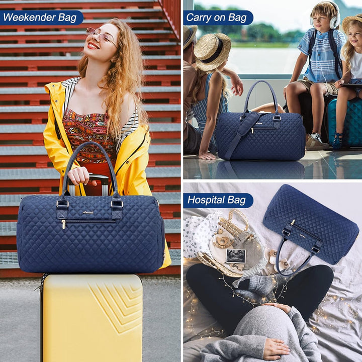LOVEVOOK Sporttasche Reisetasche Damen, Weekender Travel Kliniktasche Geburt mit Kulturtasche, Schuh