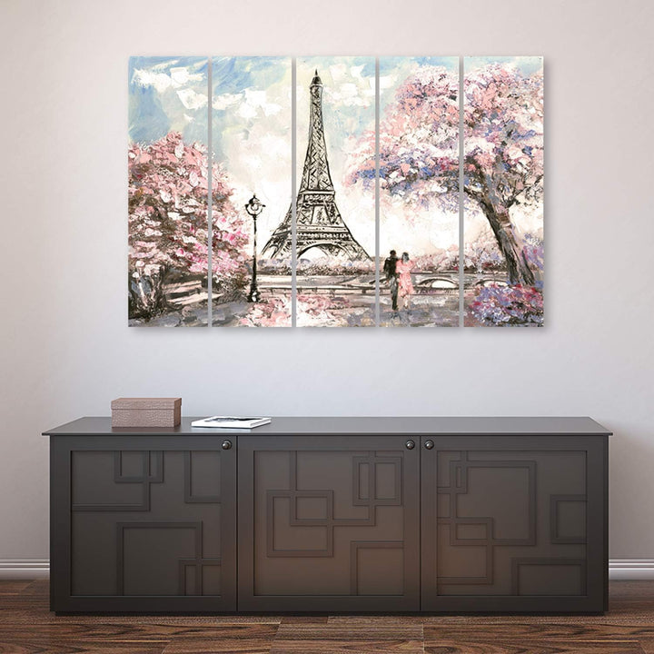 Feeby. Leinwandbild - 5 Teile - Bilder, Wand Bild, Wandbilder, Kunstdruck XXL, 5-Teilig, Typ C, 150x