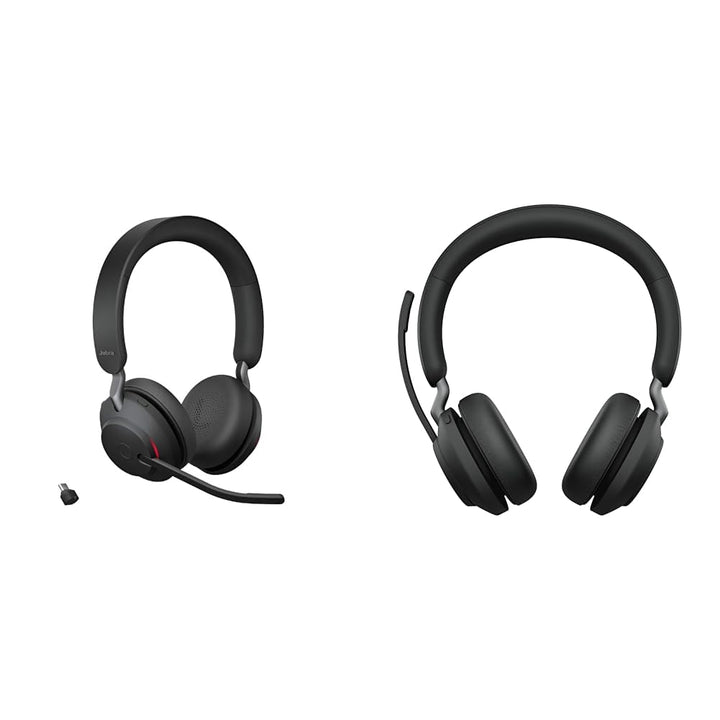Jabra Evolve2 65 Wireless PC Headset – Noise Cancelling UC Certified Stereo Headphones & Evolve2 65